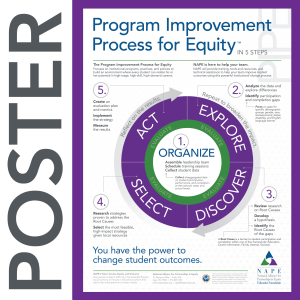 NAPE's Program Improvement Process for Equity Poster