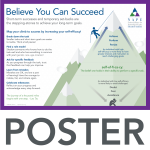 NAPE's Believe You Can Succeed Poster (Self-Efficacy)